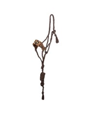 DIAMOND DESIGN MOHAIR ROPE HALTER