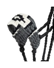 DIAMOND DESIGN MOHAIR ROPE HALTER