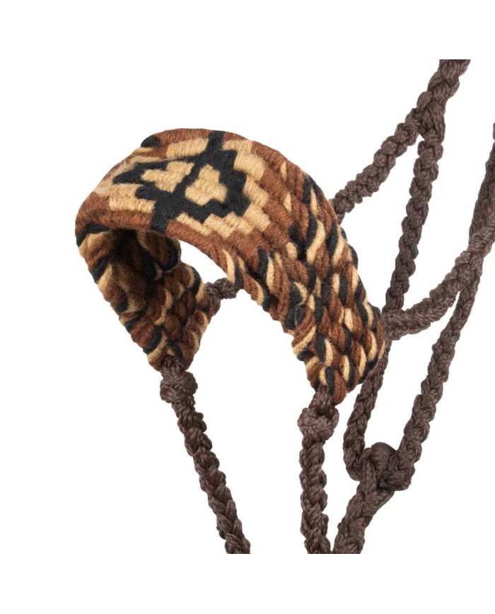 DIAMOND DESIGN MOHAIR ROPE HALTER