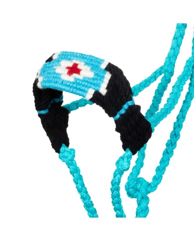 DIAMOND DESIGN MOHAIR ROPE HALTER