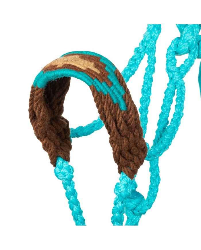 DIAMOND DESIGN MOHAIR ROPE HALTER
