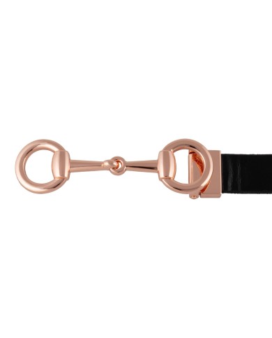 WOMEN S SHINY BELT WITH BIT BUCKLE