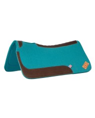 WESTERN FELT SADDLE PAD WITH LEATHER REINFORCEMENT