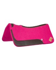 WESTERN FELT SADDLE PAD WITH LEATHER REINFORCEMENT