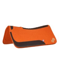 WESTERN FELT SADDLE PAD WITH LEATHER REINFORCEMENT