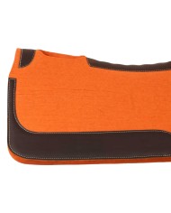 WESTERN FELT SADDLE PAD WITH LEATHER REINFORCEMENT