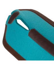 WESTERN FELT SADDLE PAD WITH LEATHER REINFORCEMENT