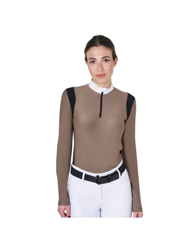 WOMAN JERSEY COMPETITION LS ZIP SHIRT