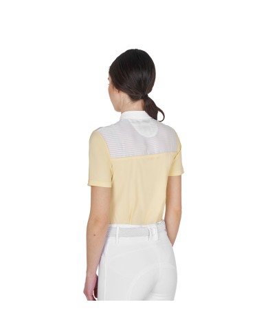 WOMEN S ELEGANT RHINESTONE COMPETITION POLO SHIRT SS