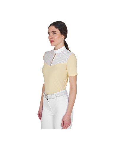 WOMEN S ELEGANT RHINESTONE COMPETITION POLO SHIRT SS