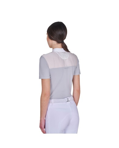 WOMEN S ELEGANT RHINESTONE COMPETITION POLO SHIRT SS