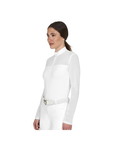 WOMEN S MICRO MESH POLO SHIRT LS ZIP