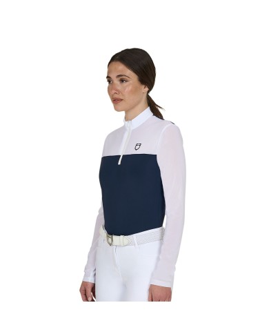 WOMEN S MICRO MESH POLO SHIRT LS ZIP