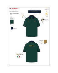 MEN S COTTON PIQUET POLO SHIRT SS BUTTONS EQUESTROxFISE CENTENARY