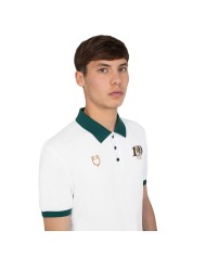 MEN S COTTON PIQUET POLO SHIRT SS BUTTONS EQUESTROxFISE CENTENARY