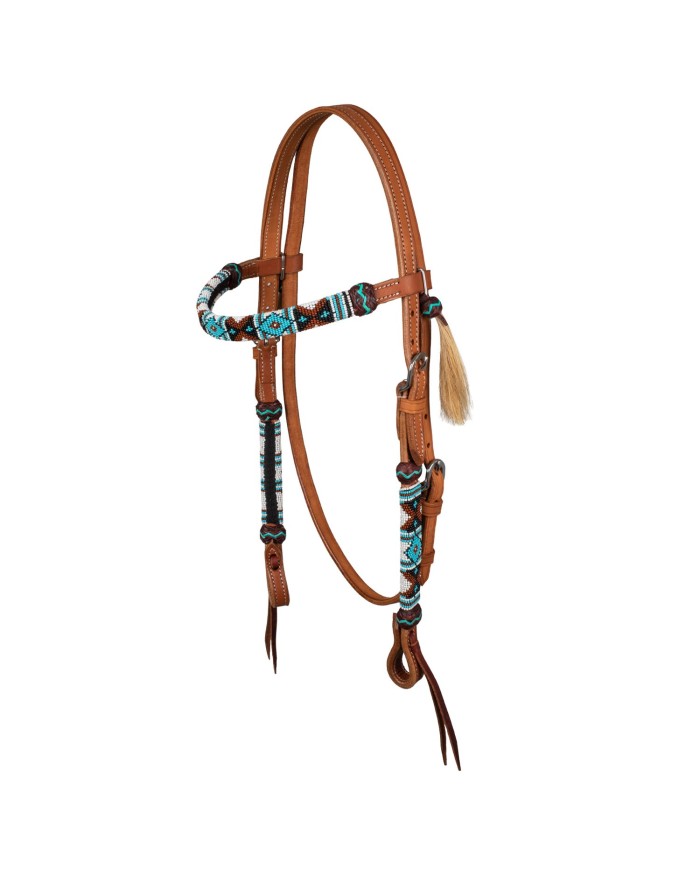 NAVAJO PEARLS WESTERN BRIDLE