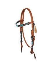 NAVAJO PEARLS WESTERN BRIDLE