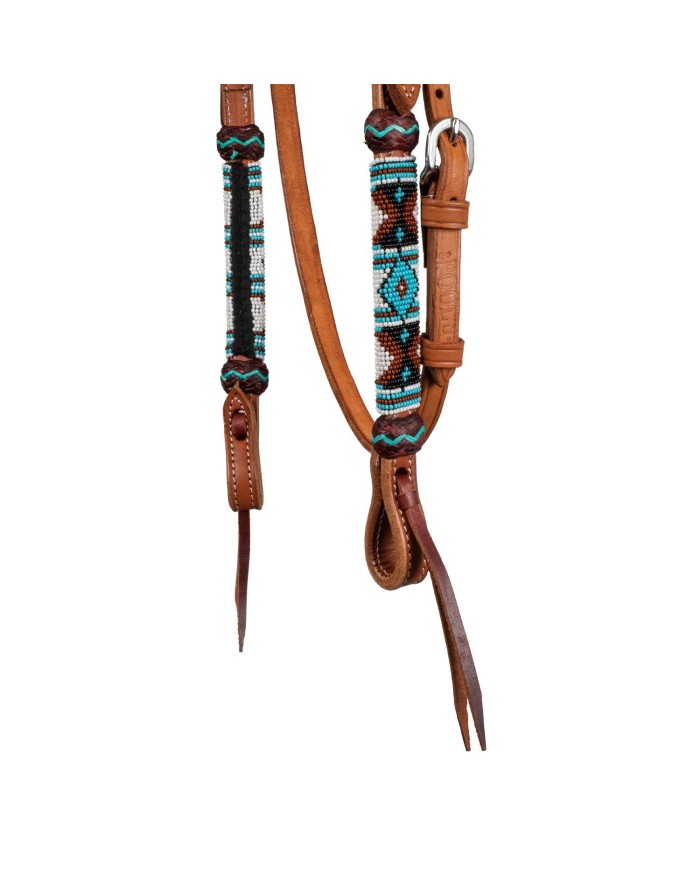 NAVAJO PEARLS WESTERN BRIDLE