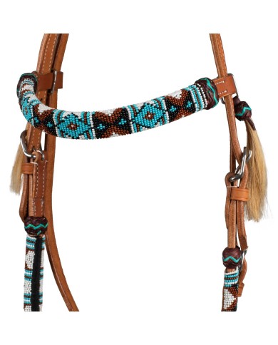 NAVAJO PEARLS WESTERN BRIDLE