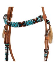 NAVAJO PEARLS WESTERN BRIDLE