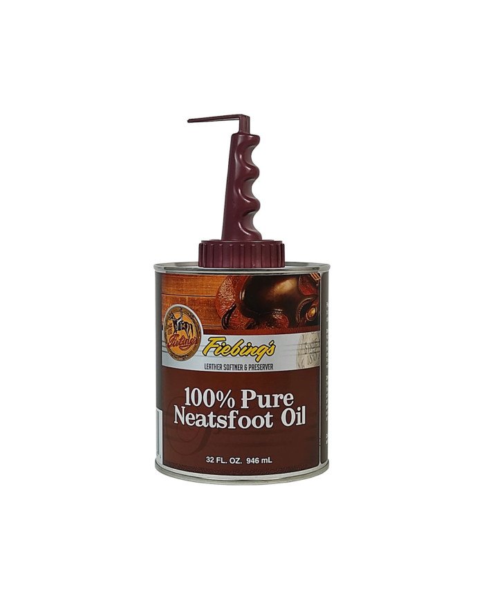 OLIO CUOIO 100% PURE NEATSFOOT OIL 946 ML CON APPLICATORE