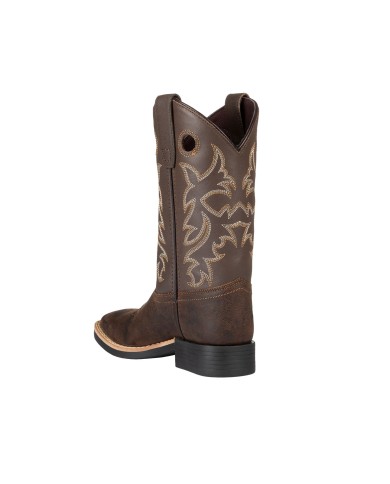 STIVALI WESTERN BIMBO MODELLO SQUARE BROWN\CHOCO