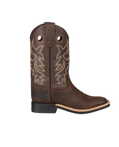 STIVALI WESTERN BIMBO MODELLO SQUARE BROWN\CHOCO