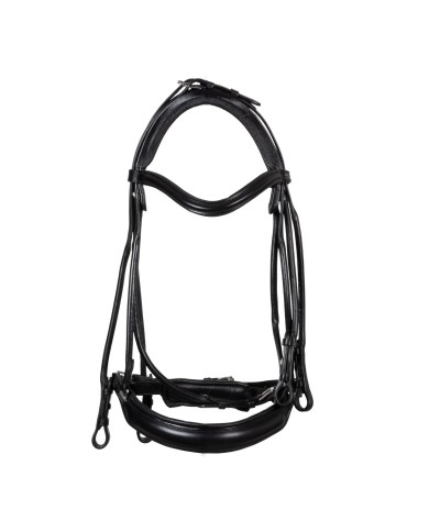 PARNASO ROLLED LEATHER DOUBLE REINS BRIDLE