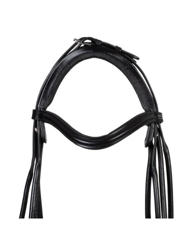 PARNASO ROLLED LEATHER DOUBLE REINS BRIDLE