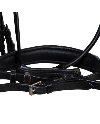 PARNASO ROLLED LEATHER DOUBLE REINS BRIDLE