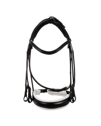 PARNASO ROLLED LEATHER DOUBLE REINS BRIDLE