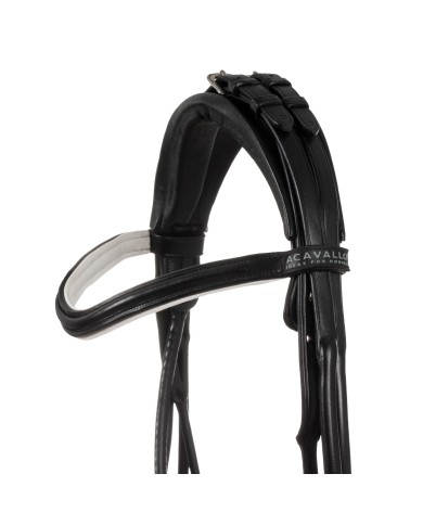 PARNASO ROLLED LEATHER DOUBLE REINS BRIDLE