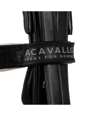 PARNASO ROLLED LEATHER DOUBLE REINS BRIDLE