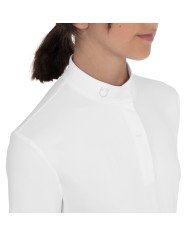 GIRLS BASIC COMPETITION POLO SHIRT SS BUTTONS