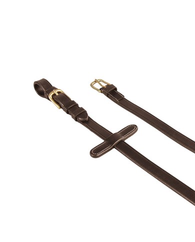 REDINI EQUESTRO CUOIO ITALIANO/GOMMA 1.9 CM MODELLO KRIS BRASS FITTINGS