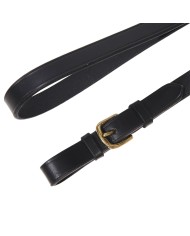 LUNGHINA CUOIO CON CATENA OTTONE BRASS