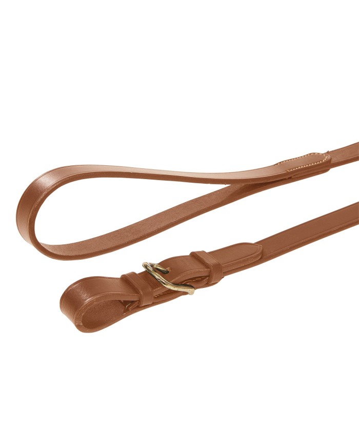 LUNGHINA CUOIO CON CATENA OTTONE BRASS