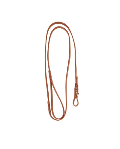 LUNGHINA CUOIO CON CATENA OTTONE BRASS