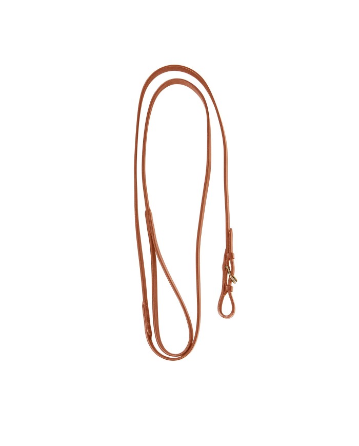 LUNGHINA CUOIO CON CATENA OTTONE BRASS