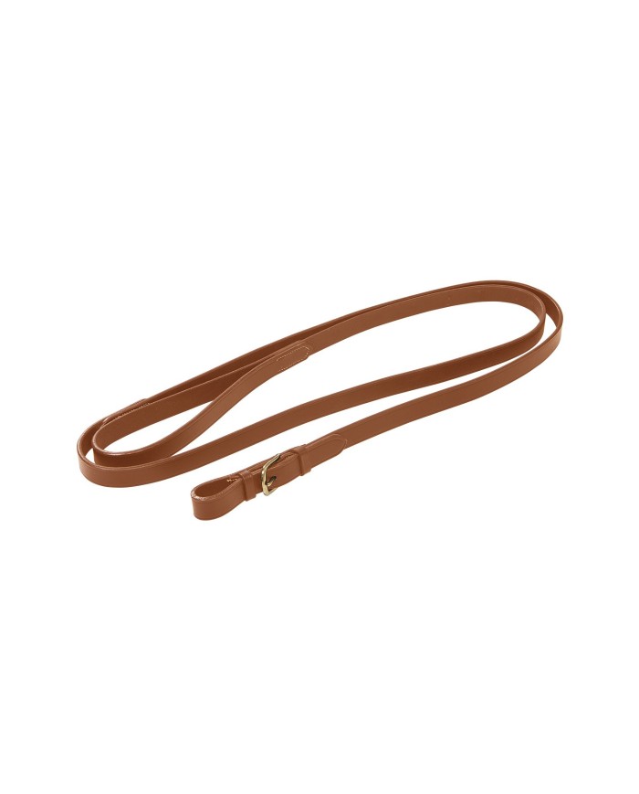 LUNGHINA CUOIO CON CATENA OTTONE BRASS