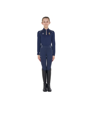 KID S TECHNICAL TRAINING POLO LS ZIP EQUESTROxFISE