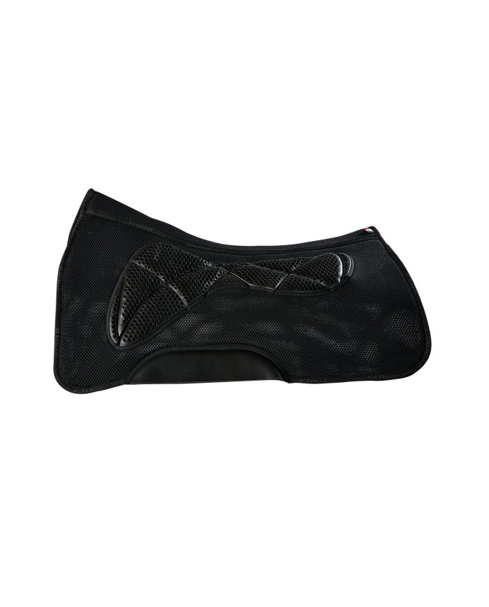 3D SPACER & MEMORY FOAM & AC GRIP GEL WESTERN PAD ONE SIZE COLOR BLACK