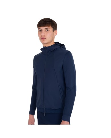 MEN S NYLON+KNIT SEAMLESS HOODIE