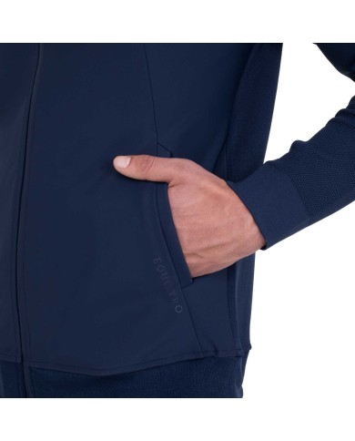 MEN S NYLON+KNIT SEAMLESS HOODIE
