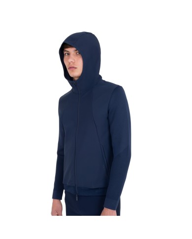 MEN S NYLON+KNIT SEAMLESS HOODIE