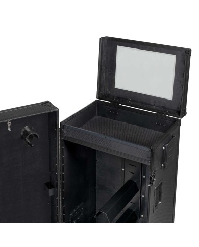 BLACK HARDWARE SADDLE CABINET
