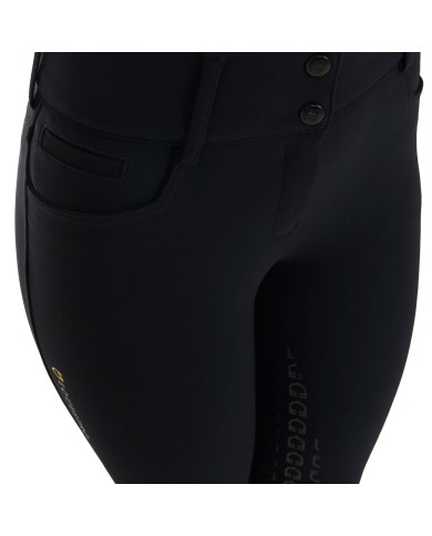 WOMEN S HIGH WAIST BREECHES KNEE GRIP WITH FLEECE LINING