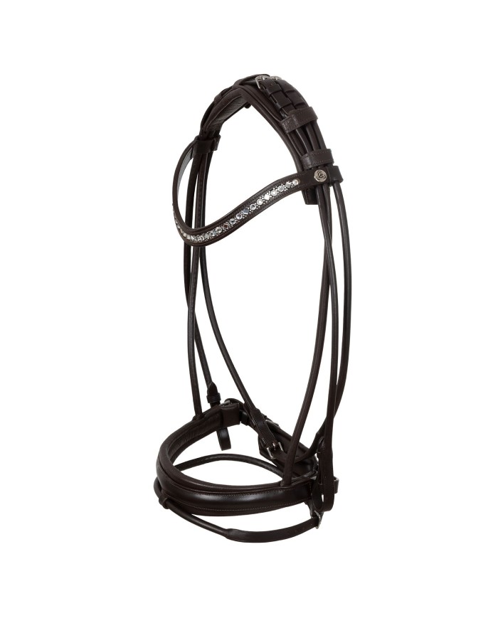 IRIS STLEX PEAR STRAIGHT NOSEBANDL SOFT ANATOMIC LEATHER BRIDLE
