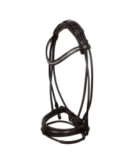 IRIS STLEX PEAR STRAIGHT NOSEBANDL SOFT ANATOMIC LEATHER BRIDLE