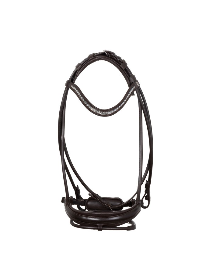 IRIS STLEX PEAR STRAIGHT NOSEBANDL SOFT ANATOMIC LEATHER BRIDLE